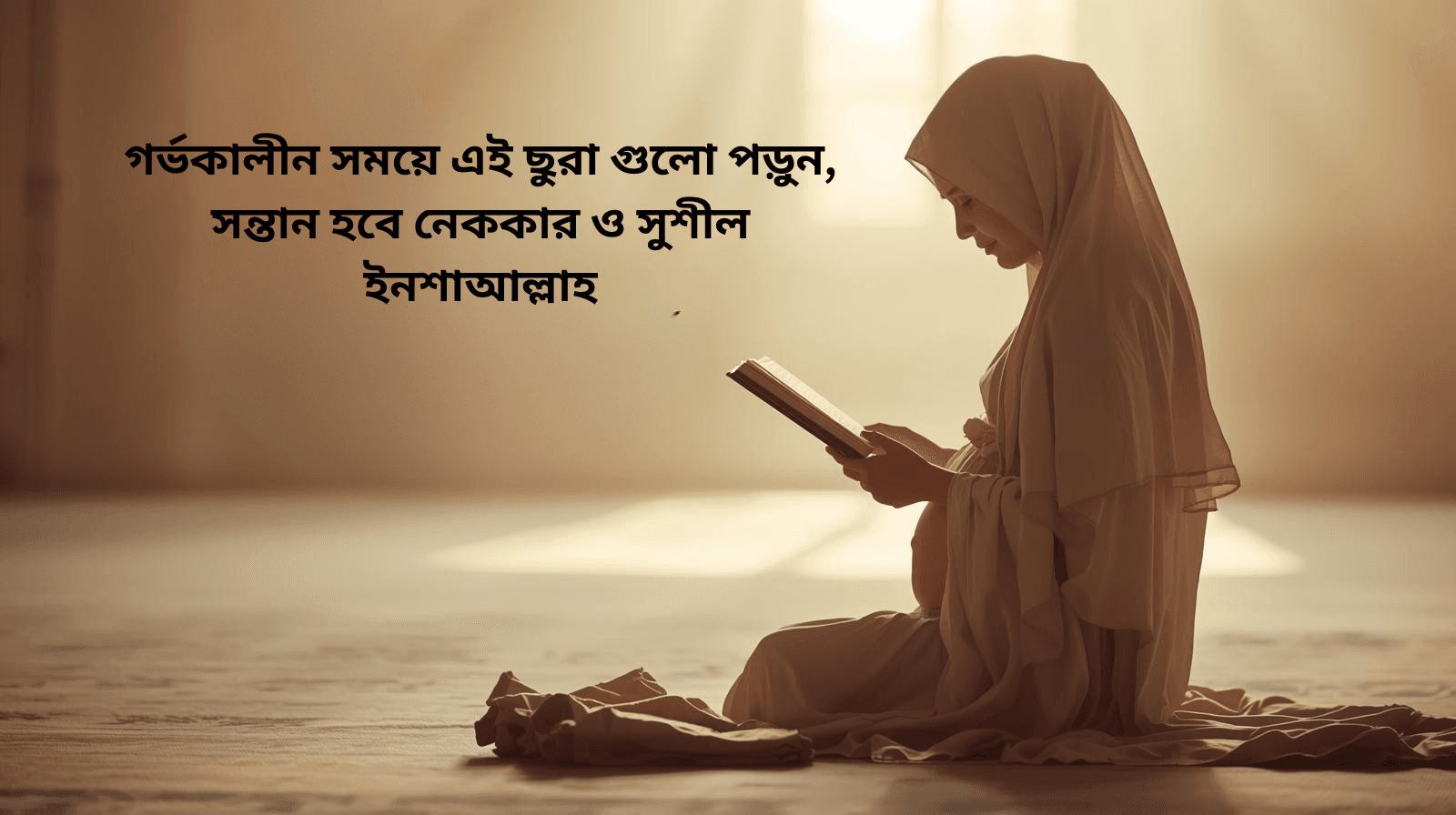 গর্ভকালীন সময়ে এই ছুরা গুলো পড়ুন, সন্তান হবে নেককার ও সুশীল ইনশাআল্লাহ